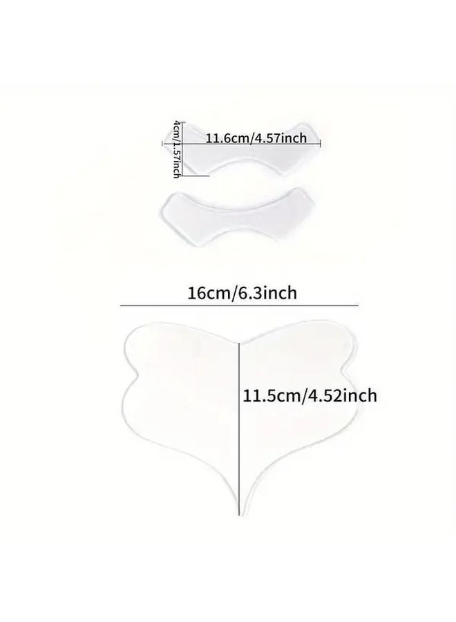 Transparent Lip Chest Patches 3pcs Smooth Light Beige Comfortable Breathable For Sleeping - Image 3